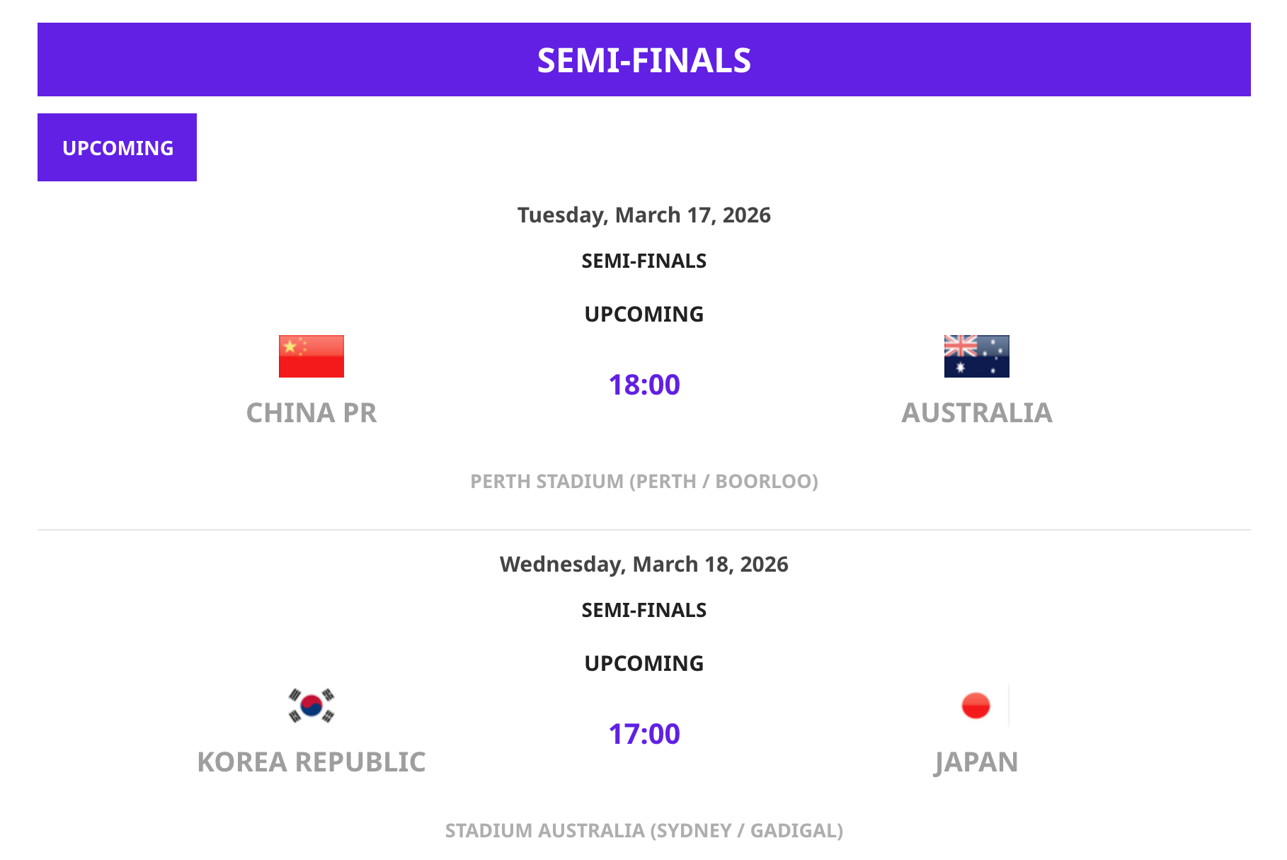 开云登录入口-女足亚洲杯半决赛：日韩相遇 中国女足对阵东道主澳大利亚